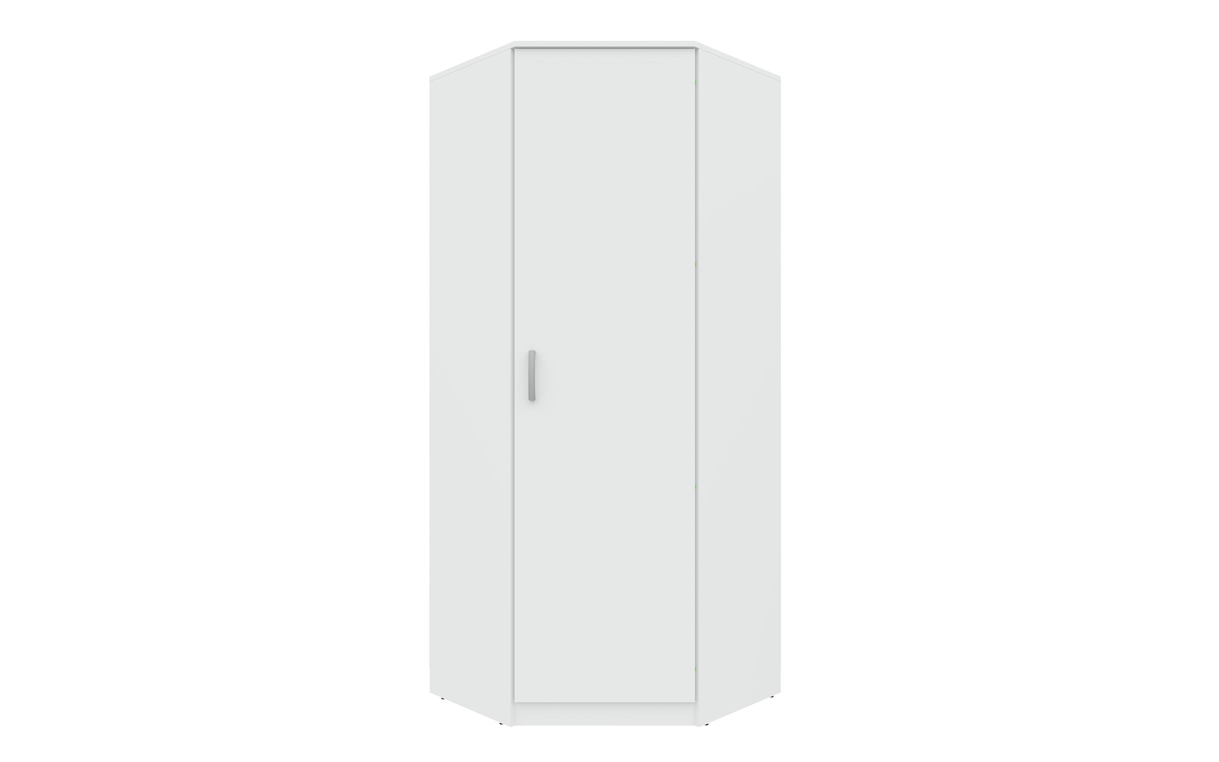 Γωνιακή ντουλάπα Deos, λευκό  1